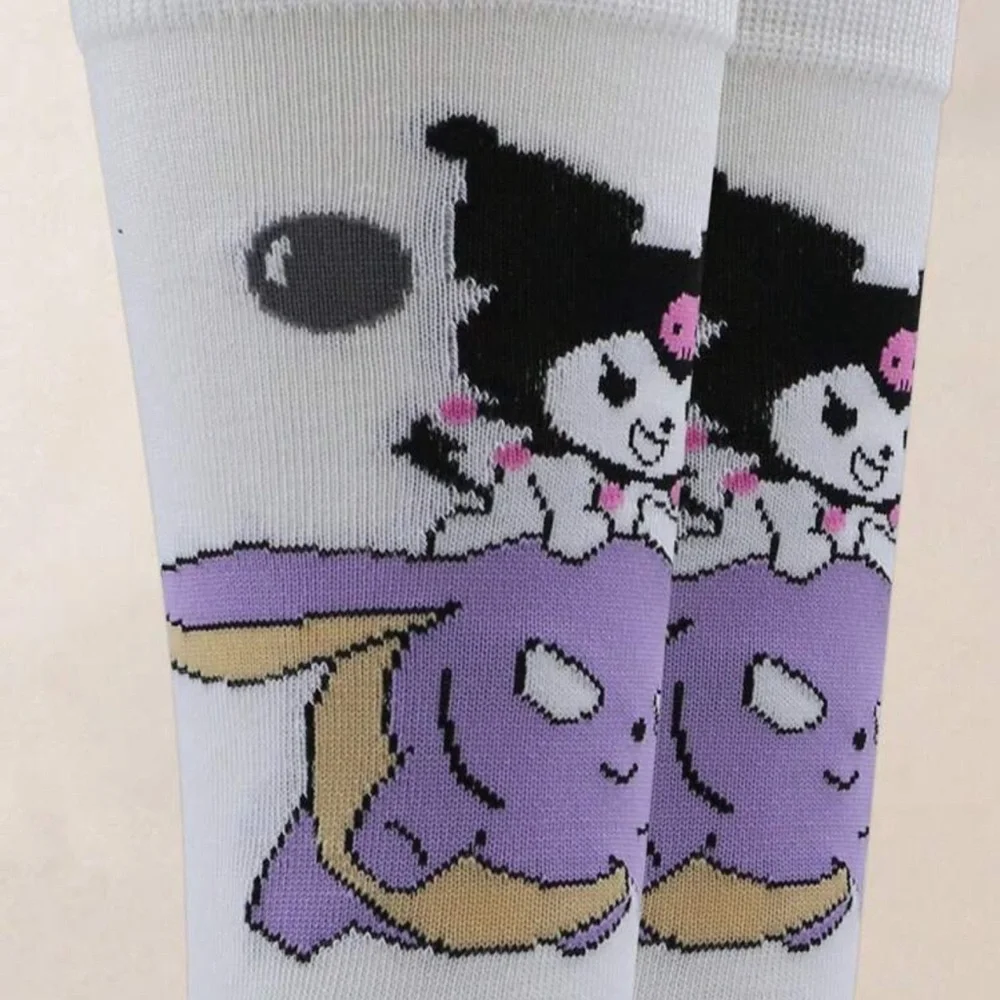 •Let’s Be Bad w/Kuromi• Colorful Graphic Unisex Novelty Socks 3 for $21